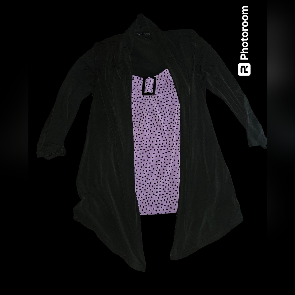 Apt 9 Blouse Built in Cardigan